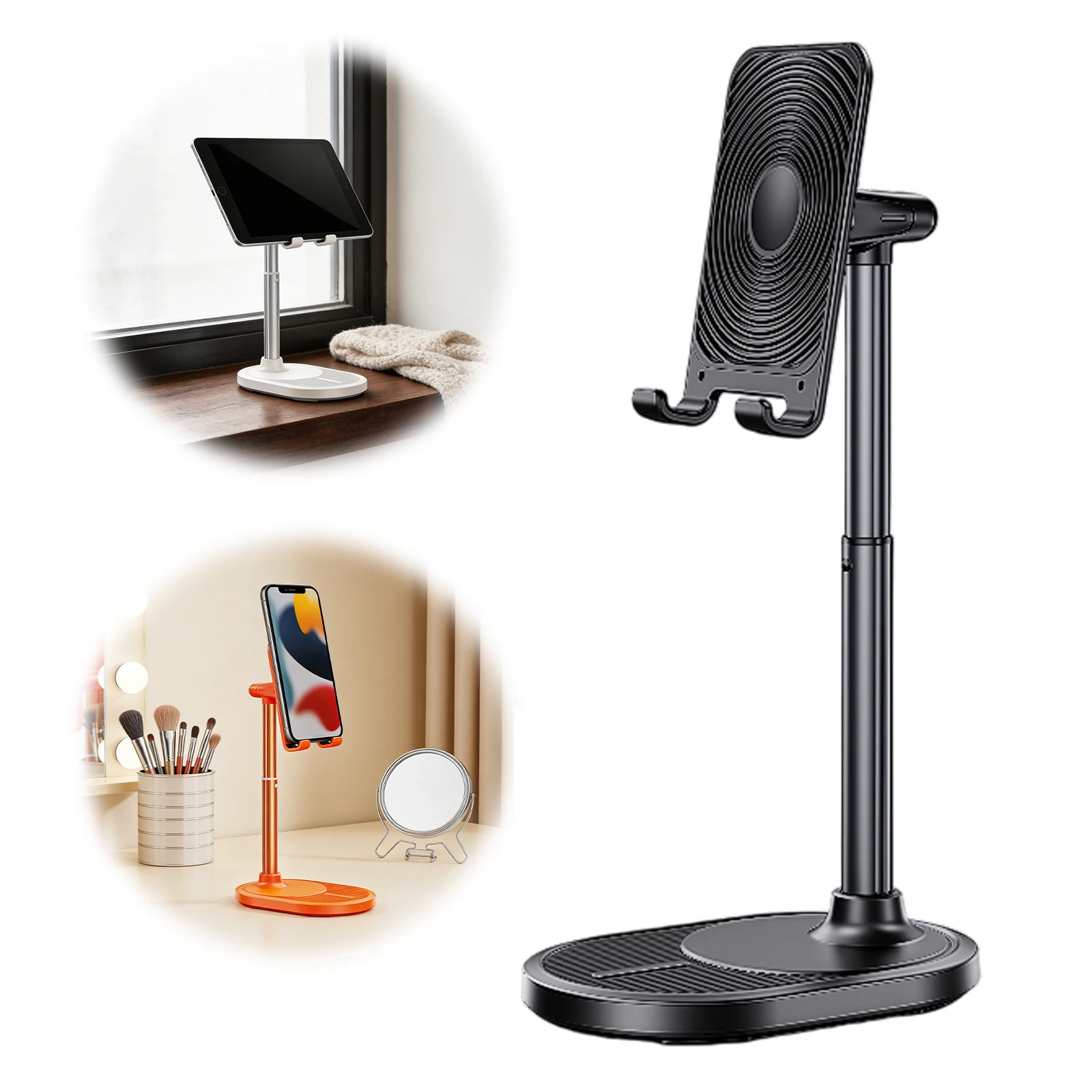 

Foldable Desktop Phone Stand Anti-Slip Height Adjustment Phones Holder Telescopic Mobile Phone Mount For Tablets Accessories