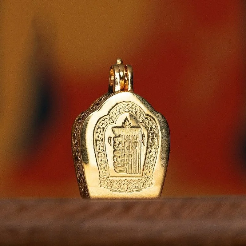 New Arch Gate Grasshopper Box Pendant Necklace Gem Embedded Gold Plated Couple Style Fashion Jewelry Silver Color Silver Metal