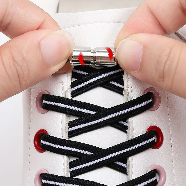 2022 Fashion New Metal Shoelace Magnetic Buckle Shoes Accessories Sneaker Kits Metal Laces Buckle 4 Style Shoe Decorations