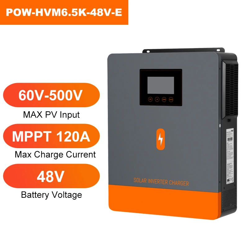 PowMr 13,2 kW 6,2 kW 4,2 kW 3,5 kW 1,6 kW 1,5 kW 1 kW Hybride zonne-omvormer 48V 24V 12V 220V Off-grid omvormer MPPT 160A 120A 80A oplader