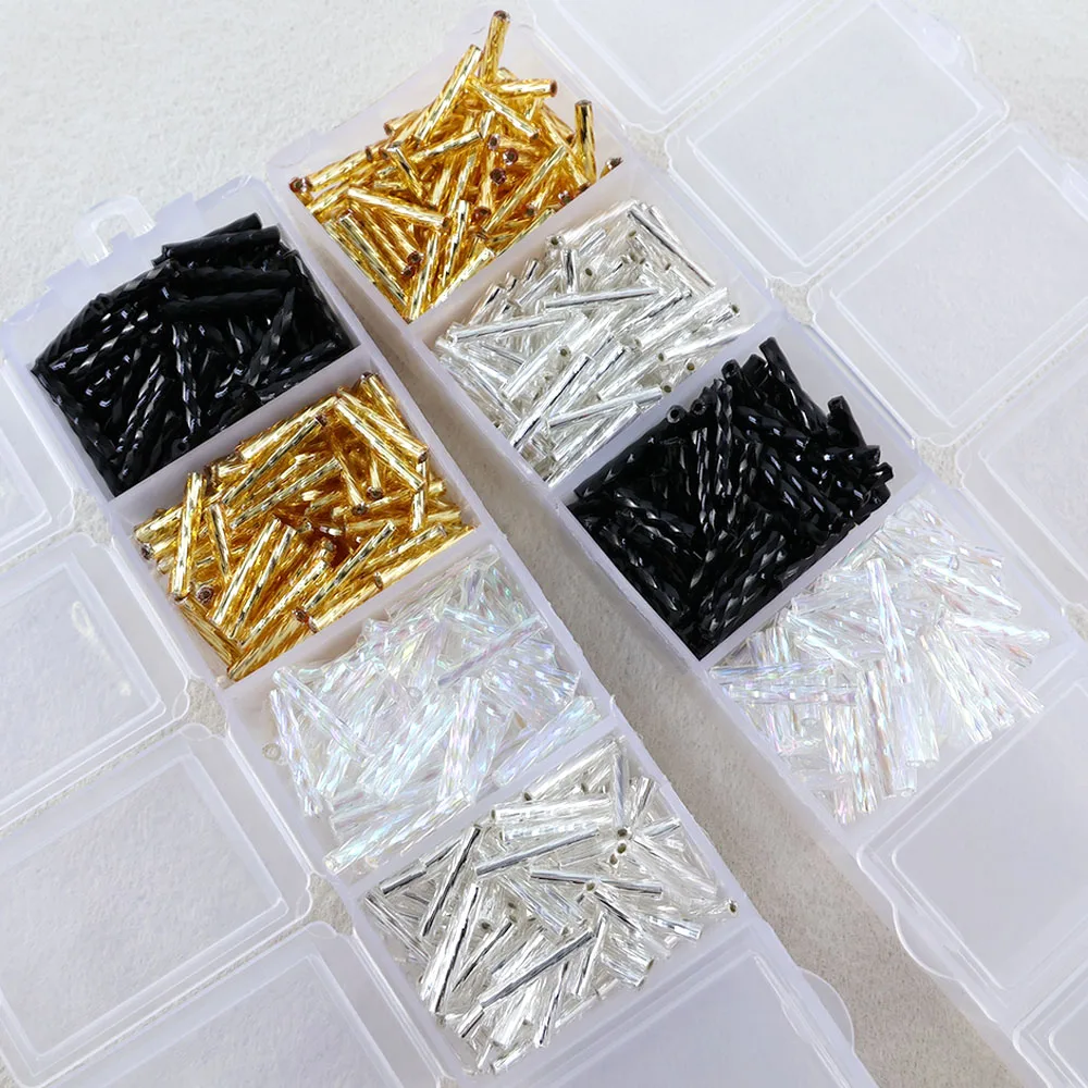50g Bag Japanese Imported MGB12mm Spiral Tube Beads Jewelry Accessories for Clothing Wedding Dress DIY Production