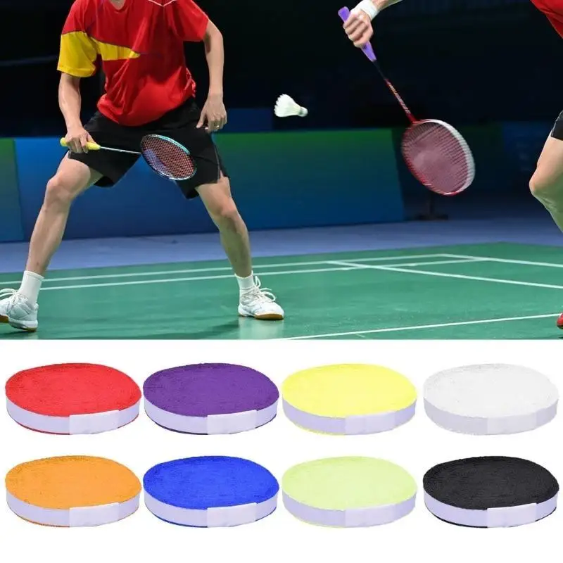 

652F Badminton Grip Tape Roll, Water Absorbent Badminton Racket Grip Towel, Antislip Grip Tape Badminton Racket Grip Tape