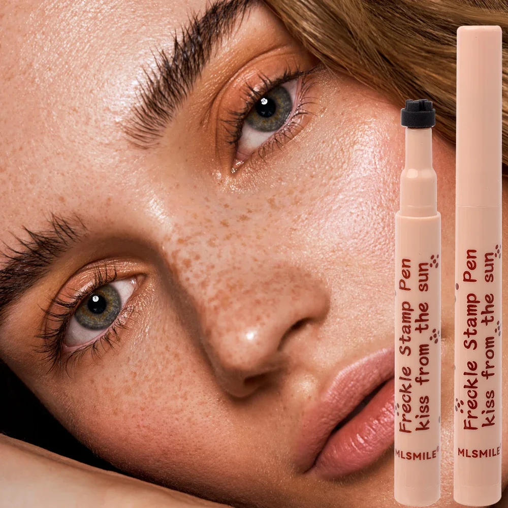 1PC Brown Lifelike Freckle Pen Waterproof Long Lasting Natural Dot Spot Pencil 3D Freckles Stamp Easy To Apply Face Makeup Tools