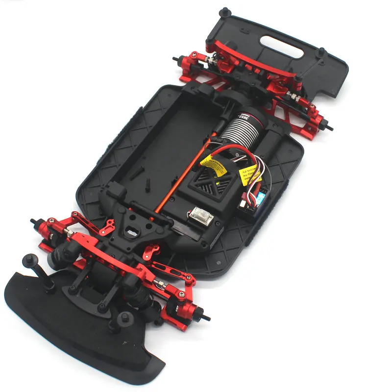 Металлические детали для радиоуправляемых моделей HNR H9802 Dodge RC 1/10 и H9803 Werewolf: рычаги подвески, рулевые кронштейны, C-образные опоры, задние опоры (комплект из 5 деталей)