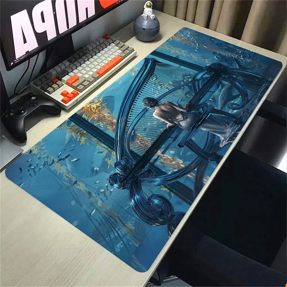 Anime Ghostblade Princesa HD Impresso Mousepad, Tapete De Teclado De Computador, Mouse Pad De Borracha, Bloqueio De Borda, Mesa Do PC, Acessórios De Jogos