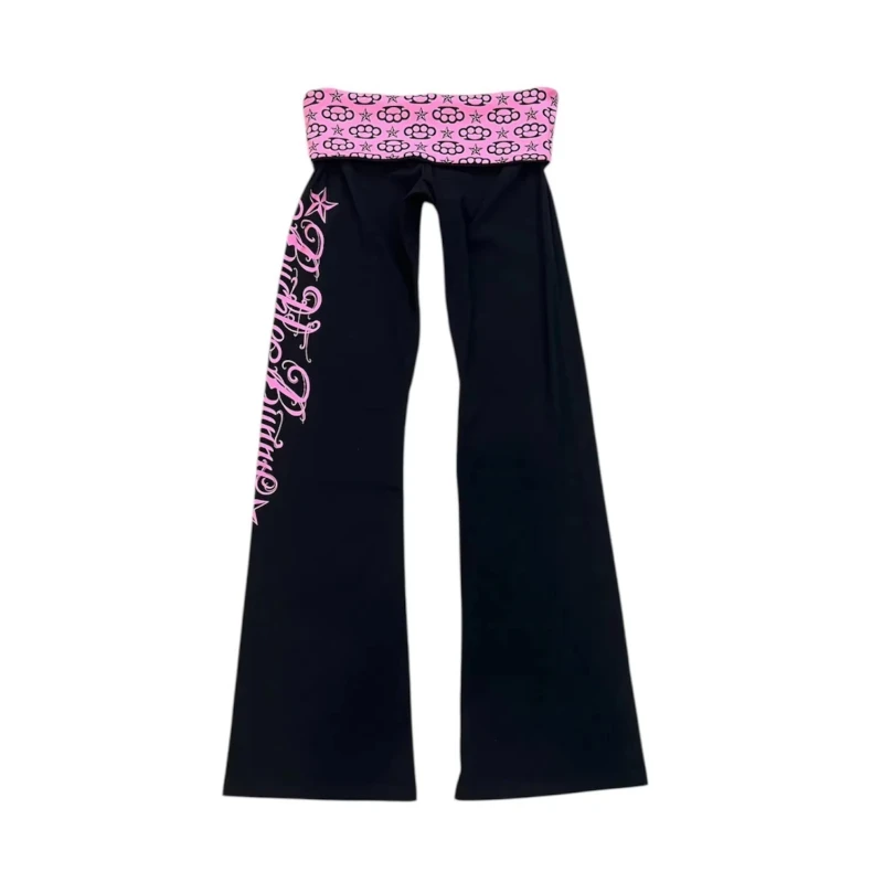 American Gothic Hip Hop Street Style Sub-culture Retro E-girl Style Comfortable Casual Pants Fashion Trend Contrasting Pants