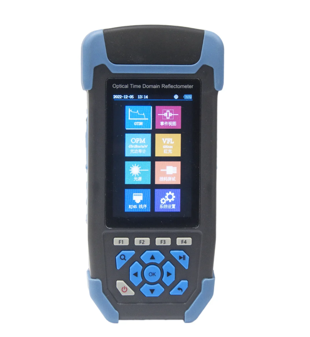 Pro Mini OTDR Fiber Optic Reflectometer with 9 Functions VFL OLS OPM Event Map