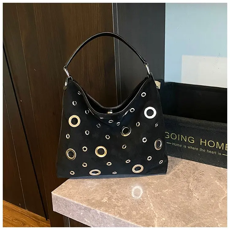 

2026 New Crochet Mesh Bucket Bag, Women's Unique Shoulder Bag, Bohemian Beach Summer Crossbody Purse for Work Commute