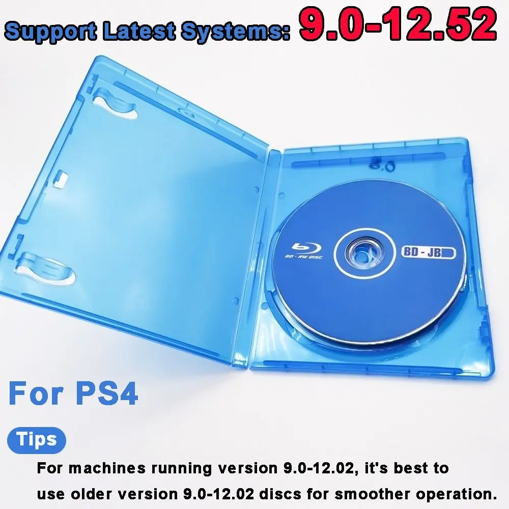 Für Firmware 9.0-12.52 BD-JB Disc Kein PC erforderlich 1 Click Boot JB Disk Tool Play Backup Games Homebrew für PS4