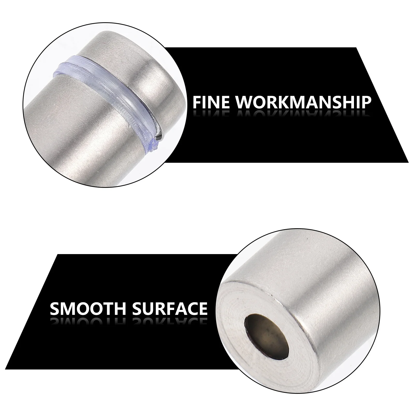 

12Pcs Stainless Steel Sign Screw Nails Durable Advertising Support Nail for Panels Wood Acrylic Glass Billboards