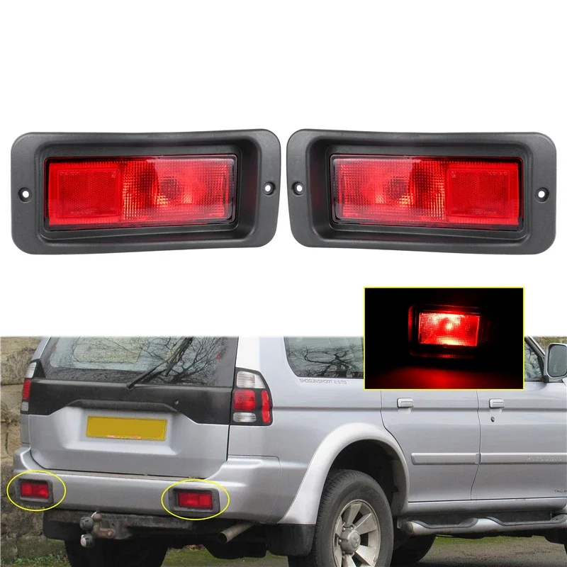 For Mitsubishi Pajero MONTERO Sport 1999-2008 Car Rear Bumper Stop Signal Light Brake Warning Reflector Light Car Accessories