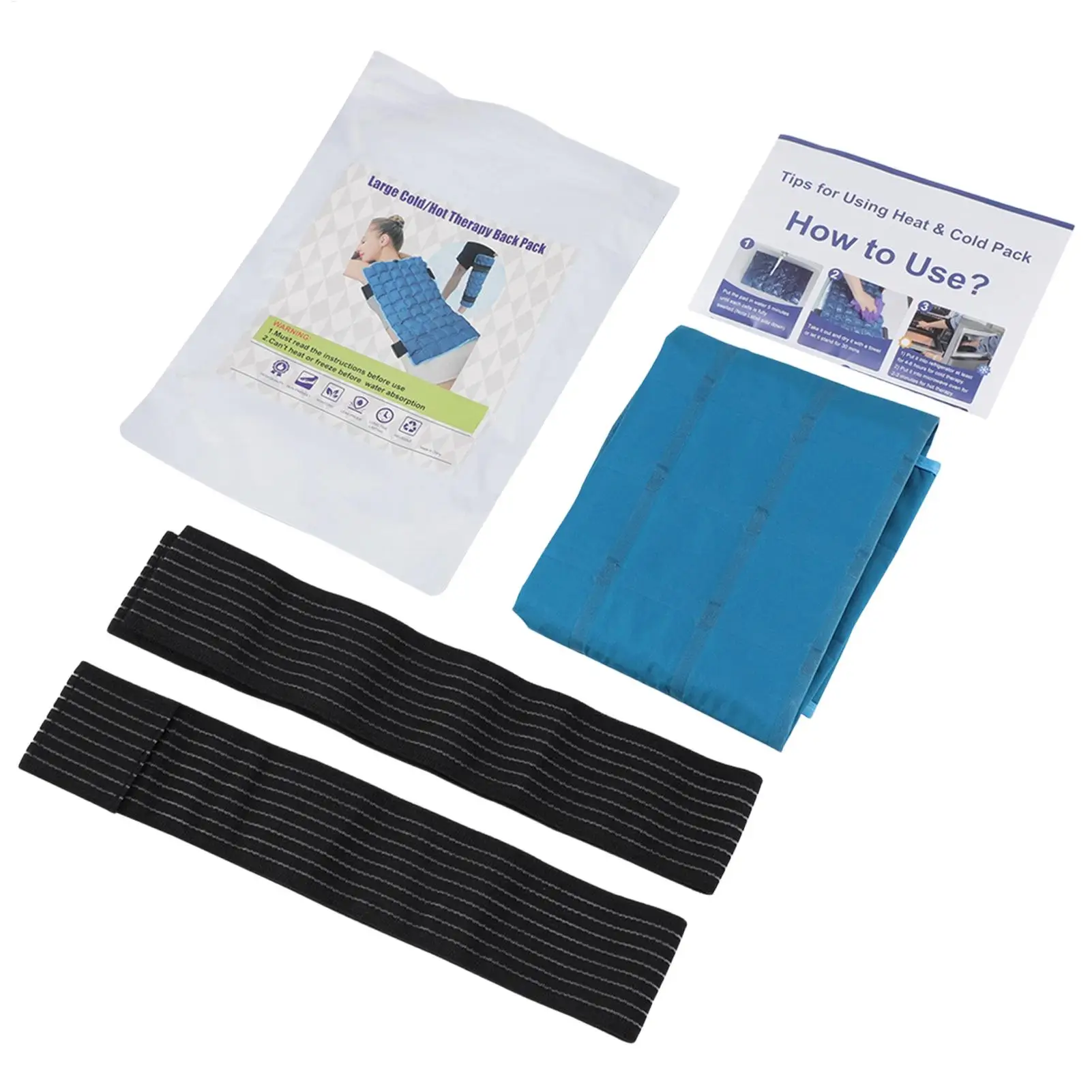 Ice Pack Bag Flexible Foldable Ice Bag Shoulder Wrap Cooling Gel Pack for Back Shoulders Arms Legs Elbow Ankle Neck Hip Foot