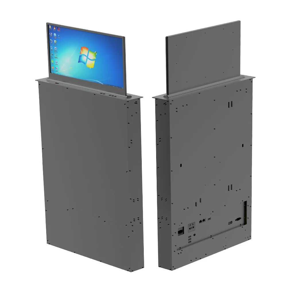 

Motorized Pop-Up LCD Lift For Conference System Hidden Table For Meeting Room With Voting Function Interior Design