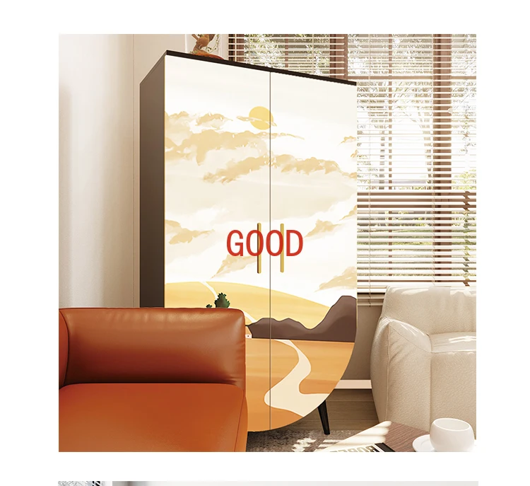 

Modern Minimalist Sideboard Cabinet Solid Wood Side Cabinet Storage Cabinet Home