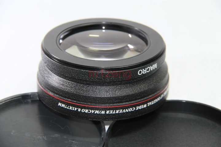 0.45x 77mm Wide Angle with Macro Conversion LENS for 77 mm canon nikon pentax fuji olympus black