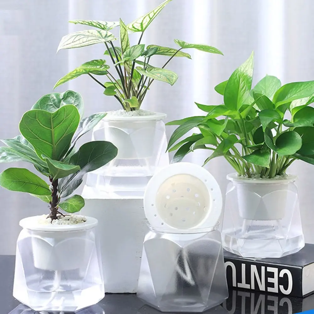 New Self Watering Lazy Plant Pot Plastic Including Liner Soil Flower Pot Garden Supplies Potted Flower Pot