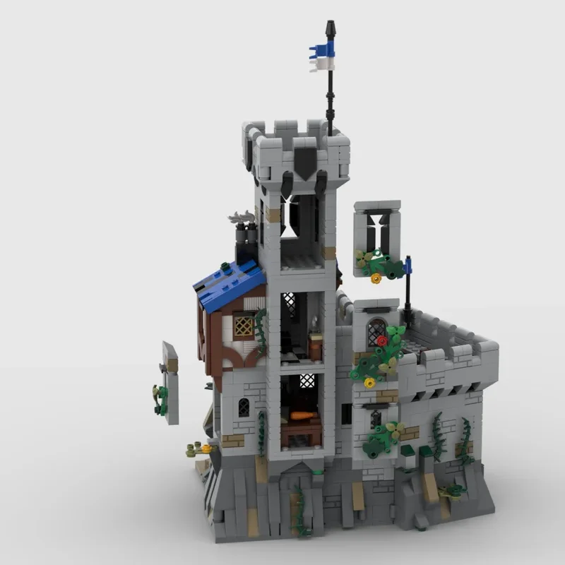 1637 pçs moc arquitetura medieval catar castelo modelo diy montagem bloco de construção aniversário natal presentes do feriado adultos brinquedos