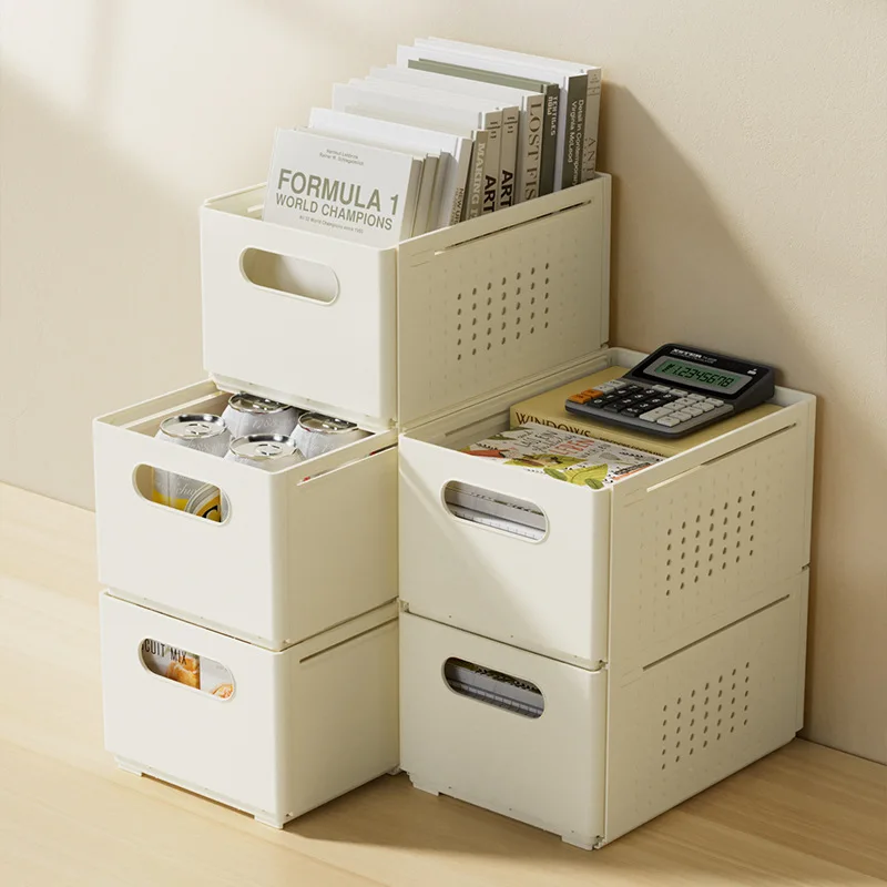 Retractable Drawer Storage Box, Household Toy Snack Cosmetic Finishing Box, Right-angle Storage Box