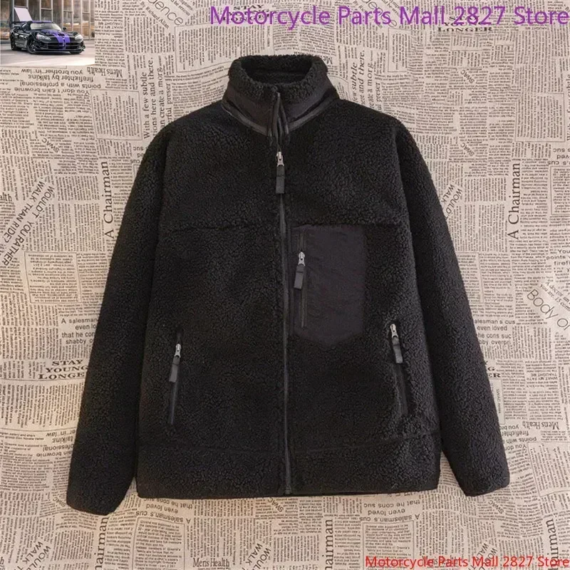 Chaqueta de invierno para motocicleta al aire libre para hombre, suéter, chaqueta de Cachemira, chaqueta de plumón para hombre, resistente al viento, al frío, cálida y cómoda