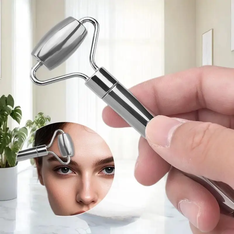 أداة تدليك الوجه غوا شا بيوتي للوجه والرقبة من الفولاذ المقاوم للصدأ لشد الجلد وشد الوجه والعناية بالجمال