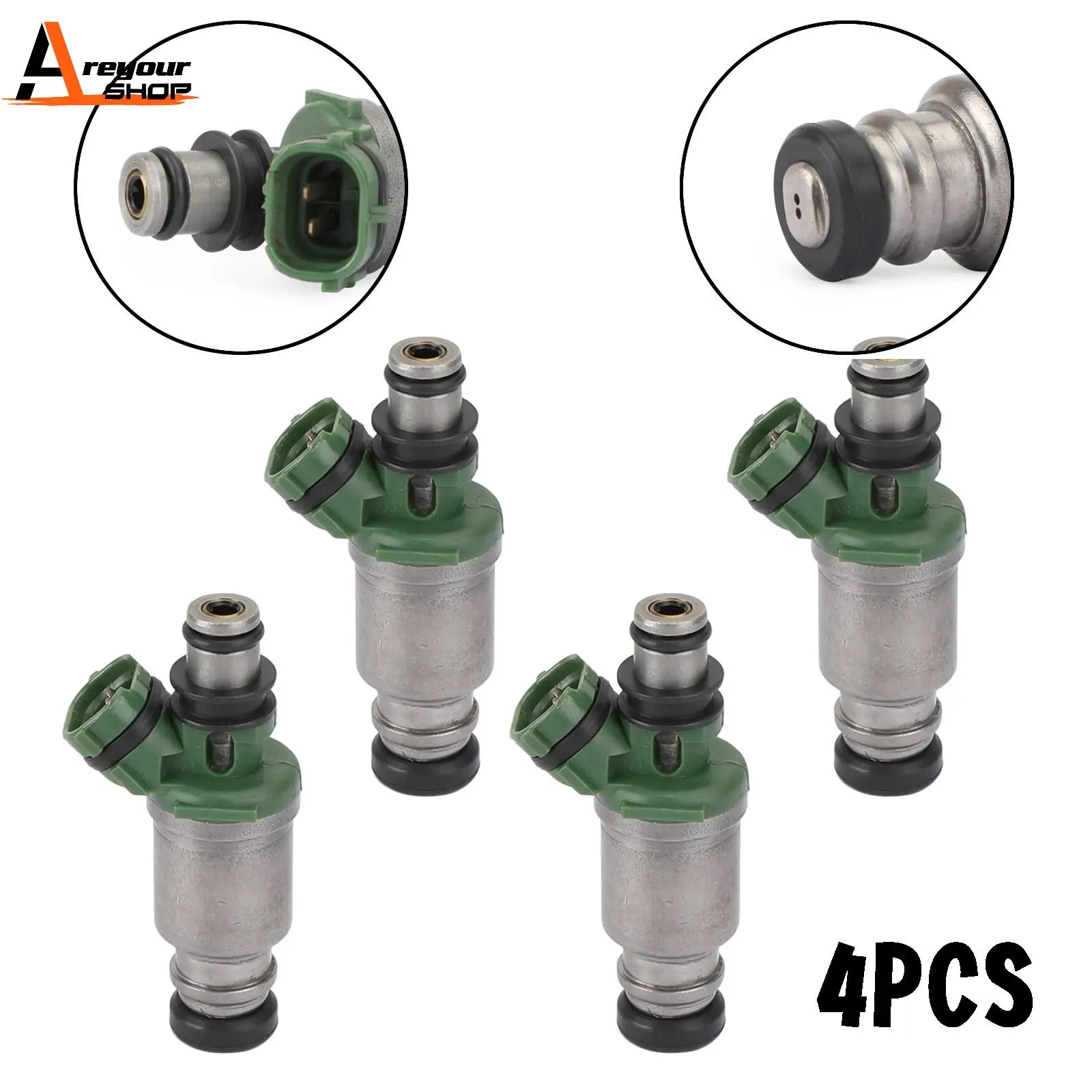 Areyourshop 4pcs Fuel Injectors fit For Camry RAV4 Solara Celica MR2 23209-74100 FJ295 842-12144 Car Auto Accessories Parts