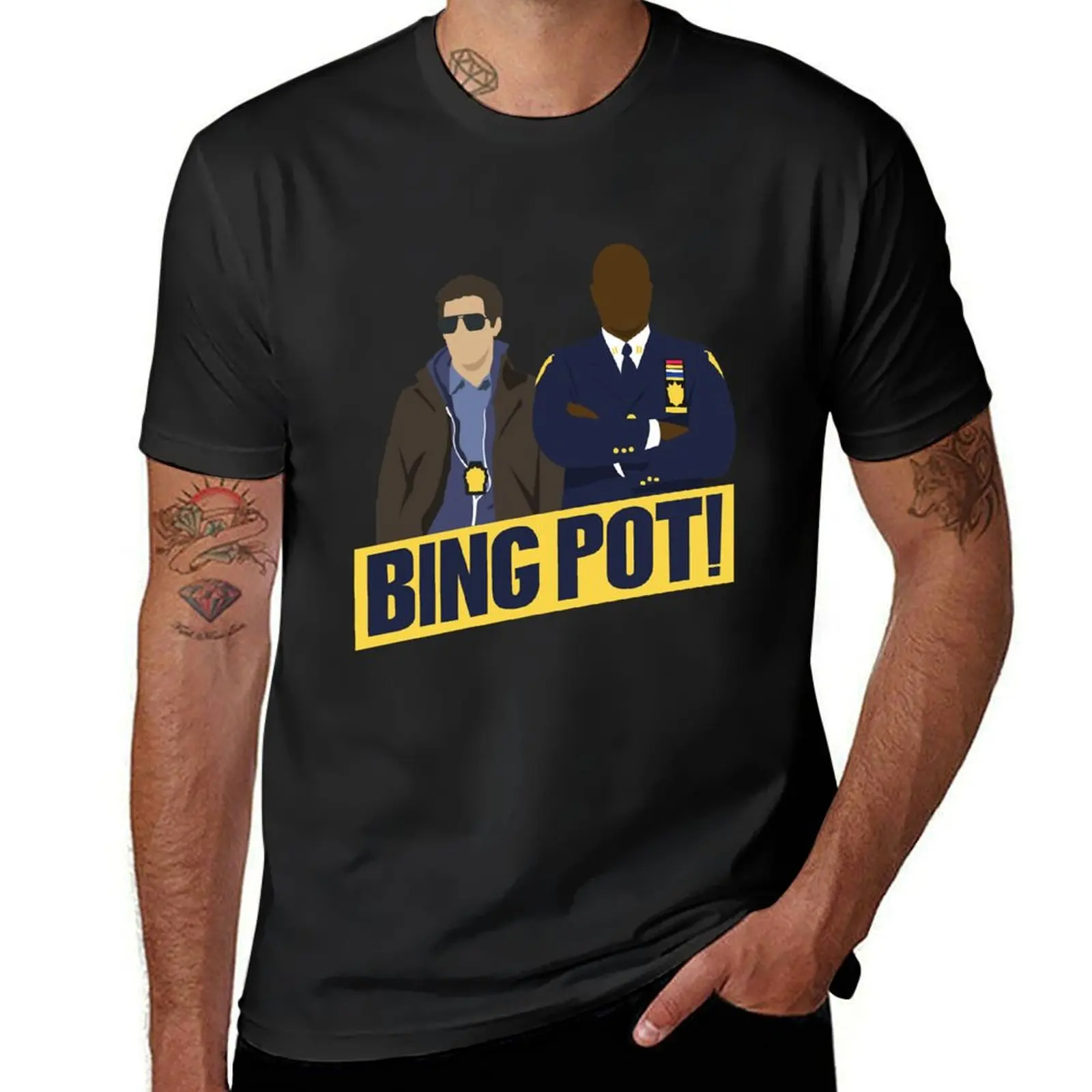 Bing Pot! T-Shirt new edition blacks boys whites plus size tops men t shirts