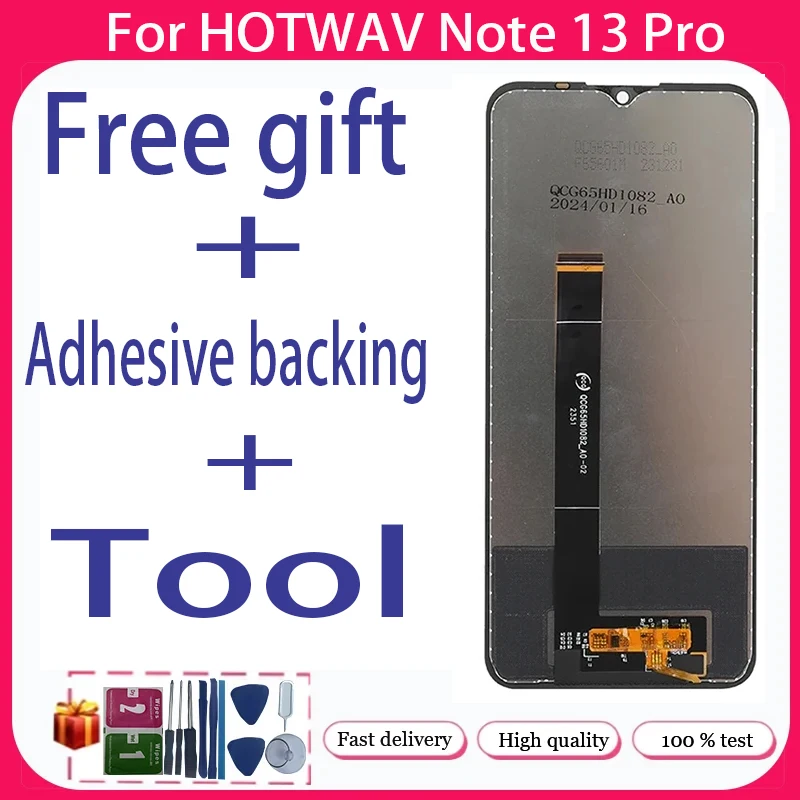 For HOTWAV Note 13 Pro+ LCD Display + Touch Screen+Free adhesive backing+Tool