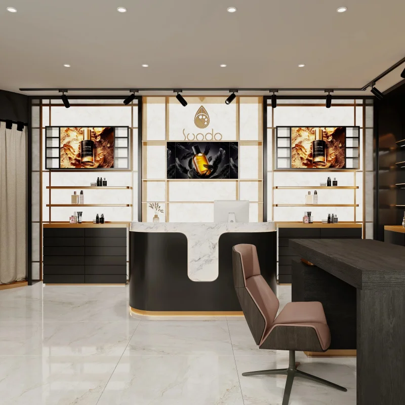 custom.Custom Beauty Retail Makeup Shop Interior Design & Cosmetics Display Furniture Layout Shops