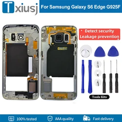 For Samsung Galaxy S6 S6 Edge S6 edge plus Middle Frame Bezel Housing Chassis G920F G925F G928F No Display LCD Screen With Tools