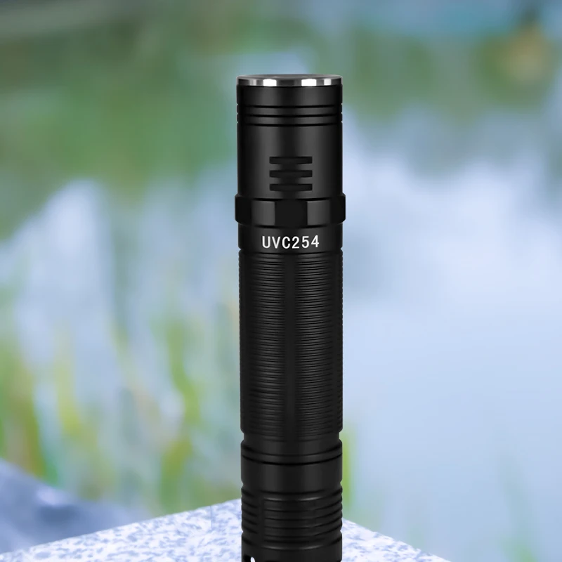 

UVC254nm Short Wave Flashlight for Jewelry Gemstone Identification and Germicidal Use