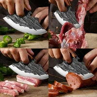 WXCOO Professional Forged Boning Knife Stainless Steel Ultra Sharp Meat Cleaver Effortless Slicing Knife for Kitchen Cooking 5