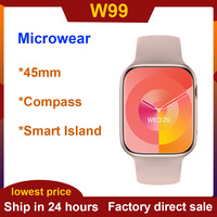 W99 Smart Watch Men ChatGPT 45MM OS10 Compass NFC Feeling Game Bluetooth Call Music Player Watch Series 9 Smartwatch