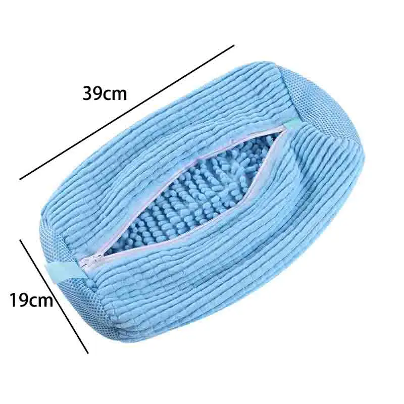 1-2 قطعة حقيبة غسيل الأحذية غسالة حقيبة الأحذية الألياف سهلة لإزالة الأوساخ حقيبة غسيل الأحذية المضادة للتشوه حقيبة غسيل الأحذية