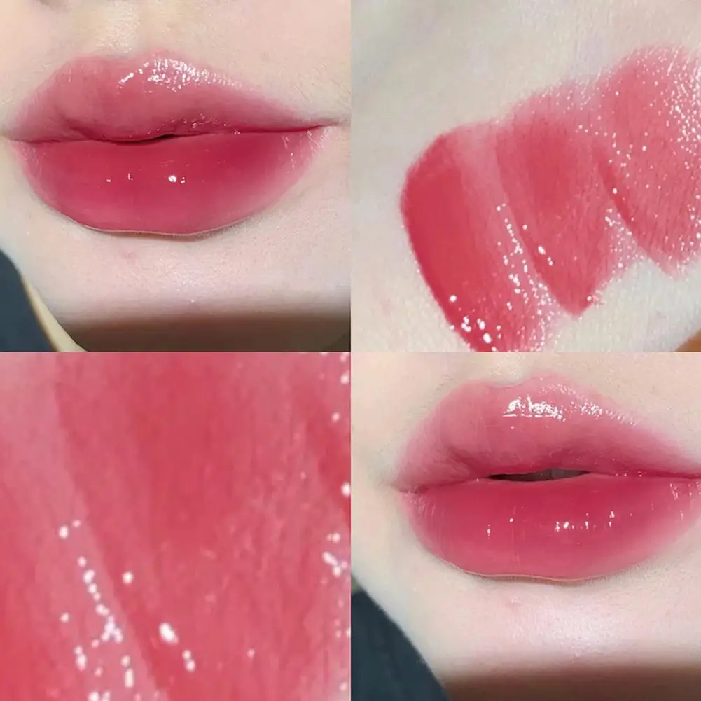 Seidig glänzender Lippenstift Gege Bear Pump Lips Moisture Water Bomb Bequemer, ultrascharfer, antihaftbeschichteter Lippenbalsam