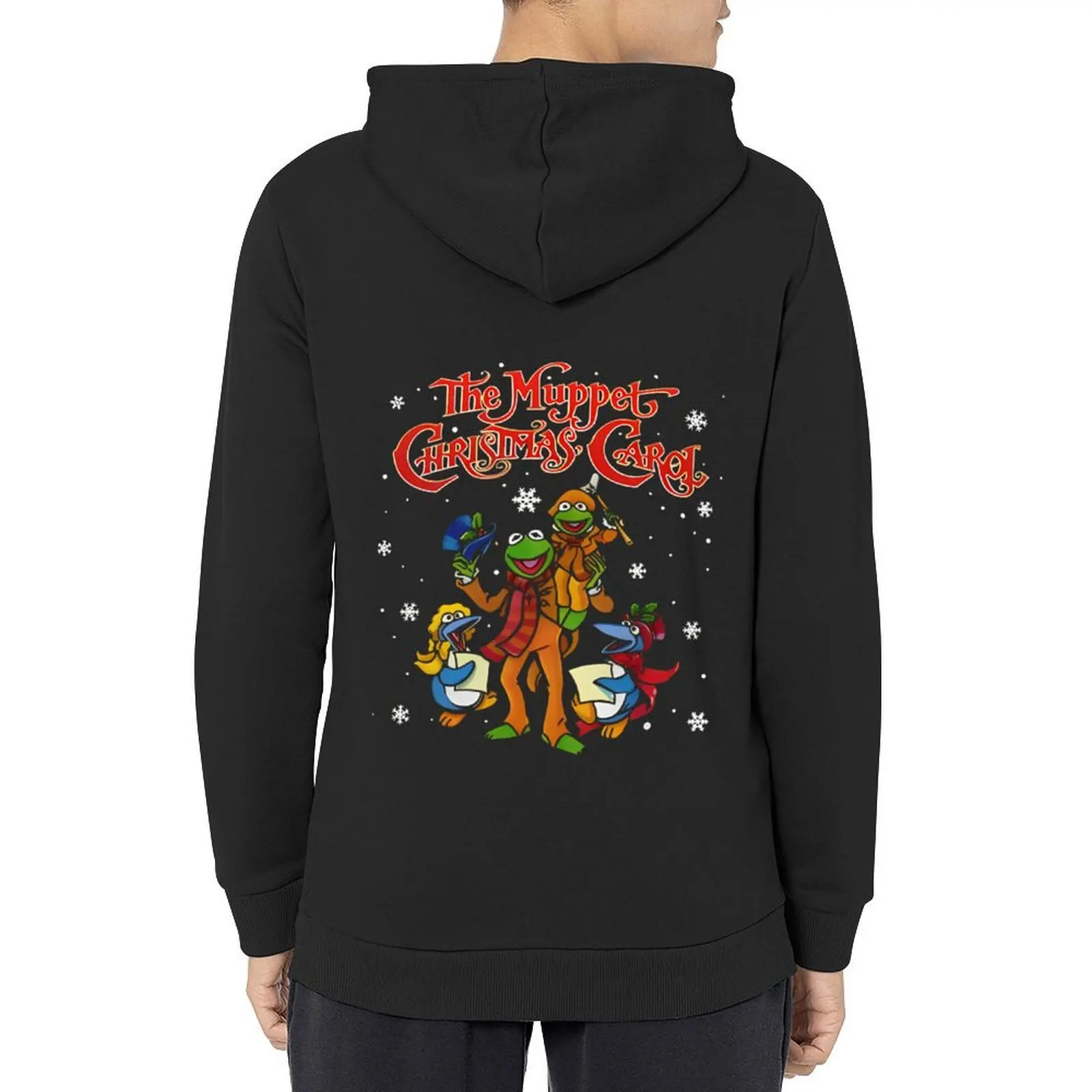 

Muppet Christmas Carol with snow design Hoodie winter clothes hooded shirt mens clothing new in hoodies and blouses