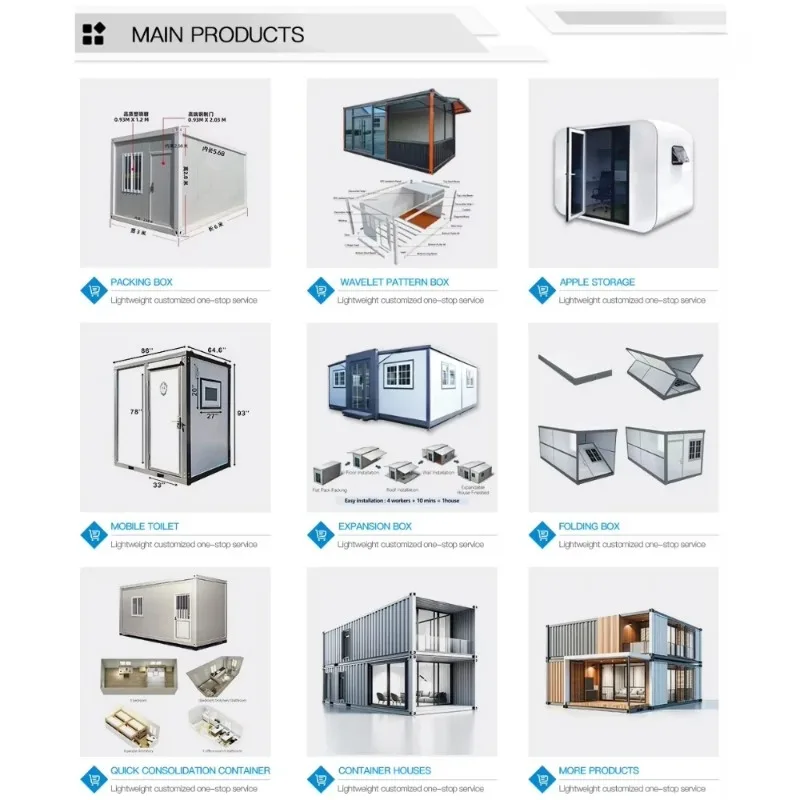 YG Customized Low Cost Prefab House Easy Assembly Steel Structure Home Insulated Sandwich Panel Worker Dormitory Mobile Home Fac