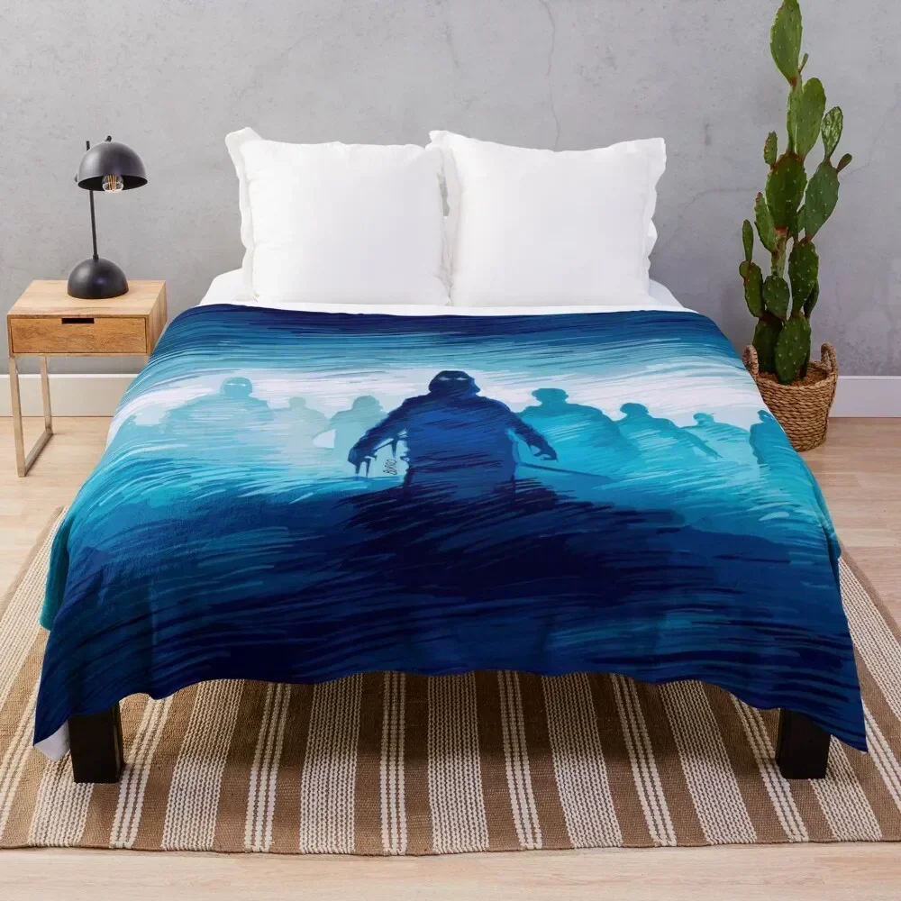 

The Fog Illustration - John Carpenter Throw Blanket Beach Bed Fashionable Thin Bed Blankets