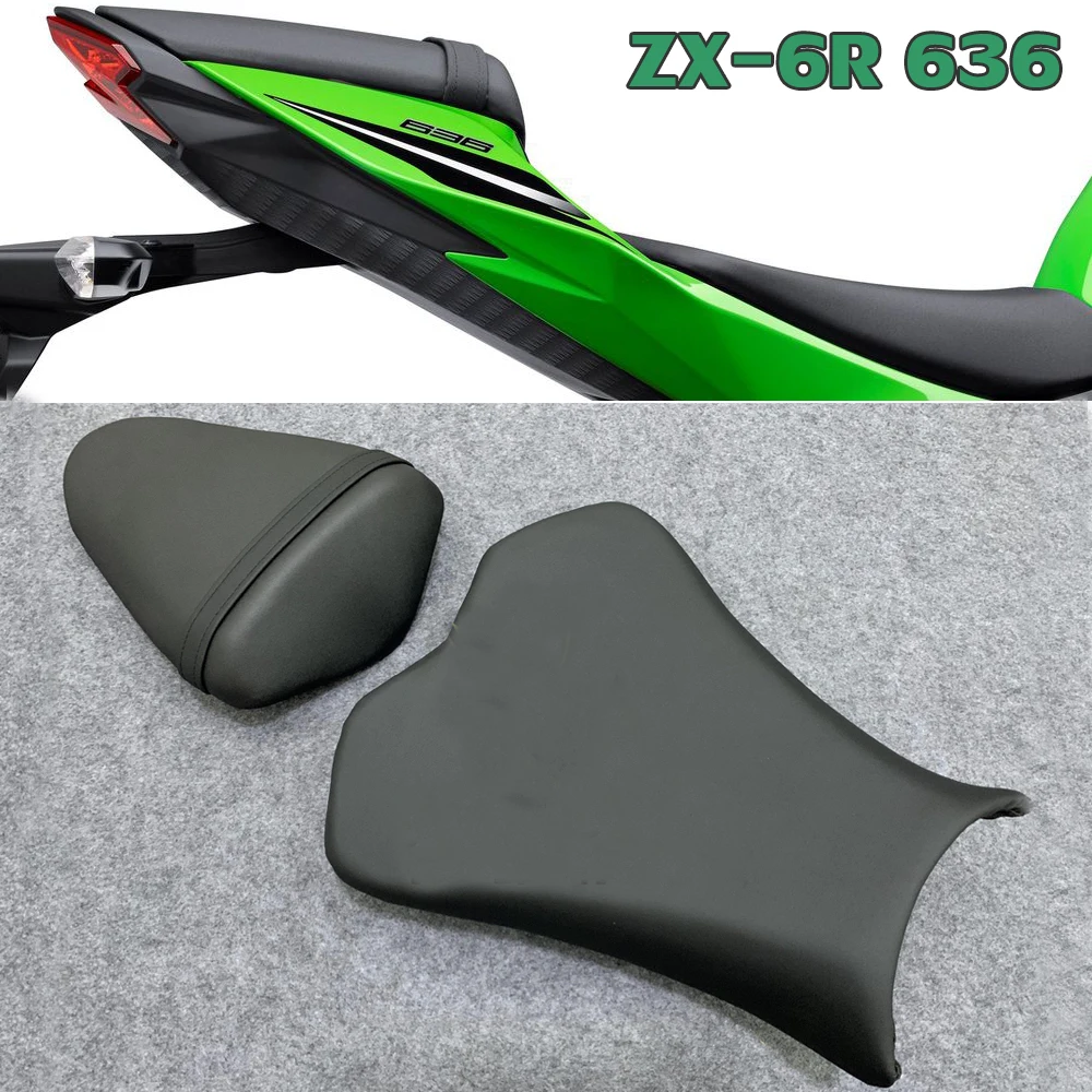 Motorcycle ZX-6R Seat Cover Cushion Pad Rear Pillion For Kawasaki ZX 6R 636 ZX636 2013 2014 2015 2016 2017 2018 ZX6R Accessories