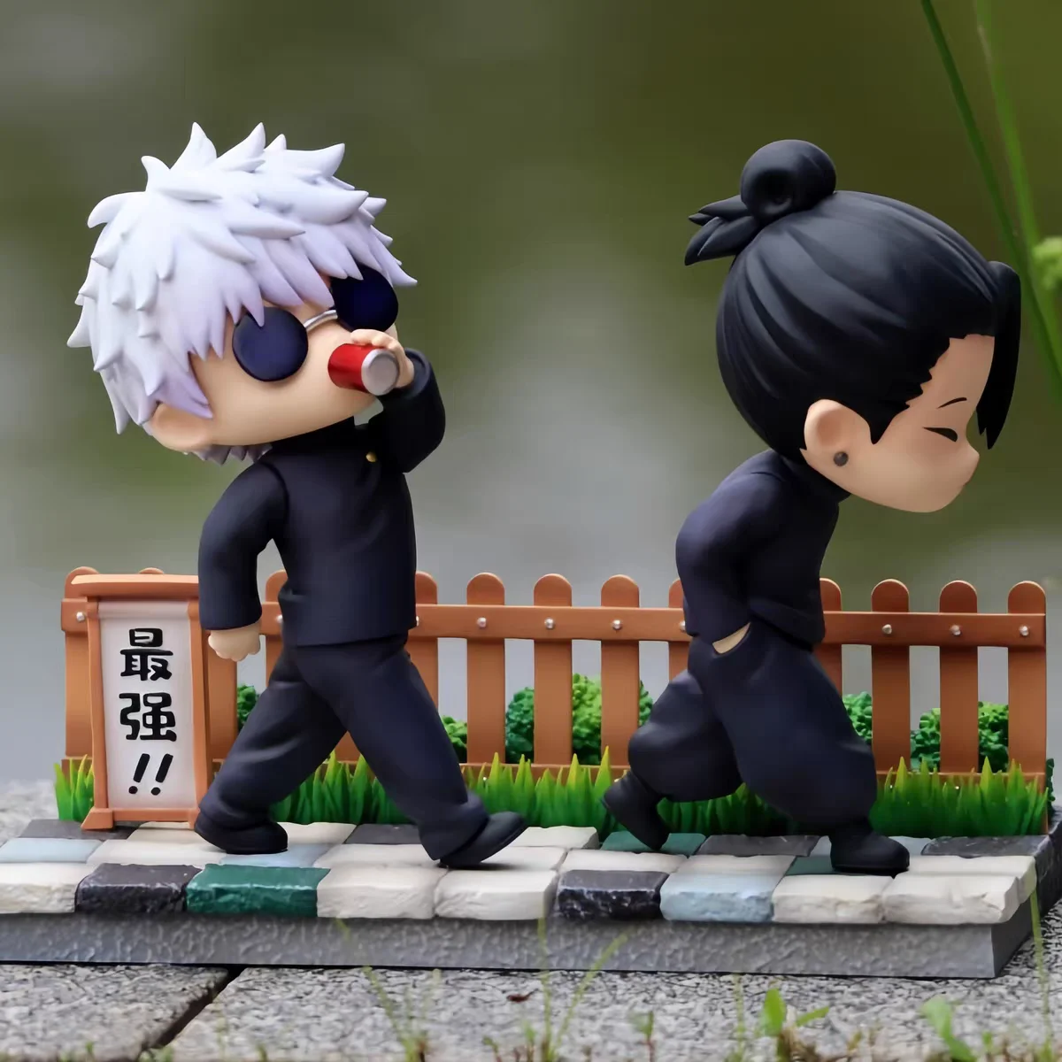 Jujutsu Kaisen Satoru Gojo Suguru Geto Figur PVC-Modell Spielzeugpuppe Sammlerstück Computer-Gehäuse Desktop-Ornament für Anime-Fan-Geschenke