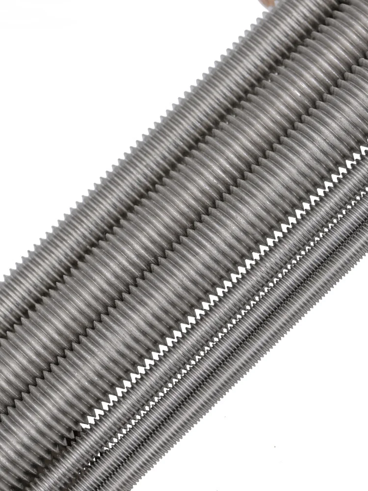 2-10pcs M3 M4 M5 304 Stainless Steel Full Threaded Stud Bar 16-300mm Headless Allthread Rod for Machinery Repair DIY Fabrication