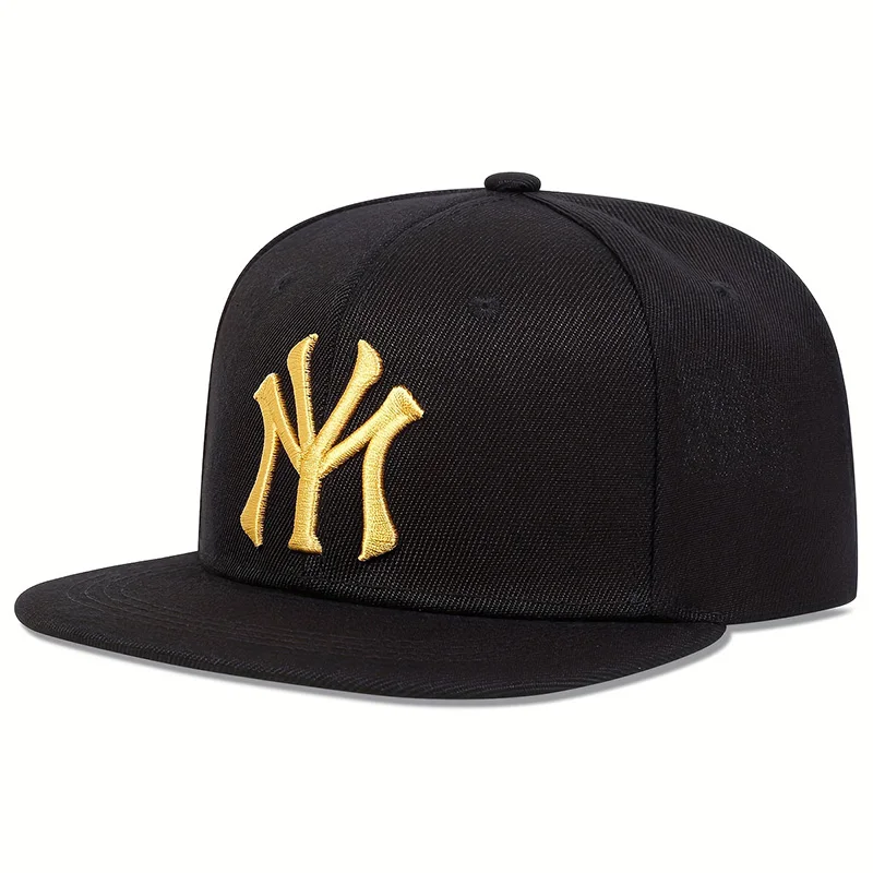 Unisex-Hip-Hop-Hüte mit Buchstabenstickerei, für Frühling und Herbst, für den Außenbereich, verstellbar, lässige Baseballkappen, Trucker-Kappen, Sonnenschutzhut – Detail 3