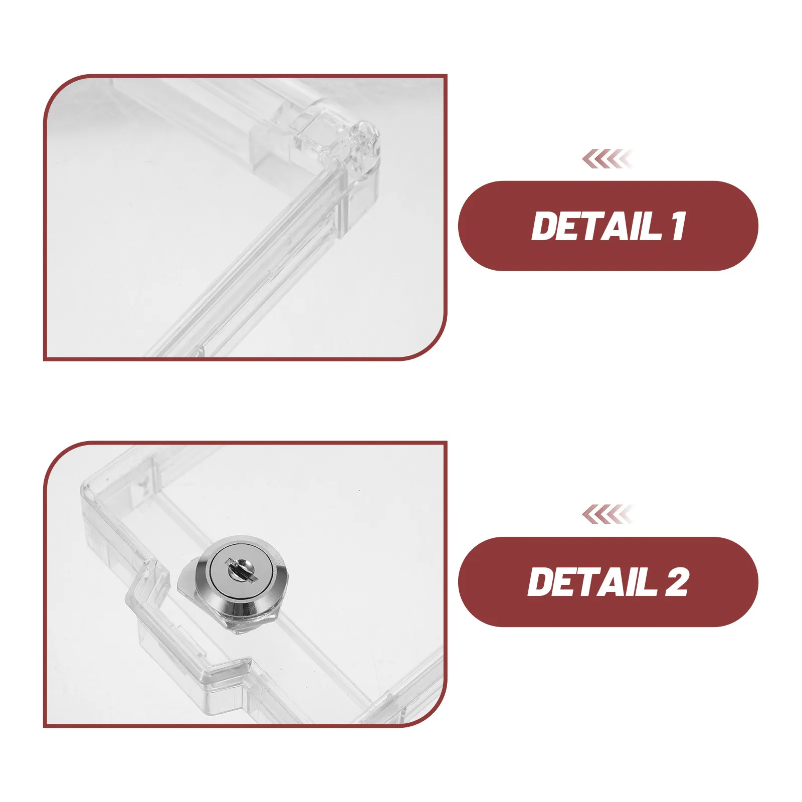 Ac Thermostat Cover Transparent Child Safety Outlet Protector for Air Conditioner Panel Mistake Prevention Wall Switch Guard