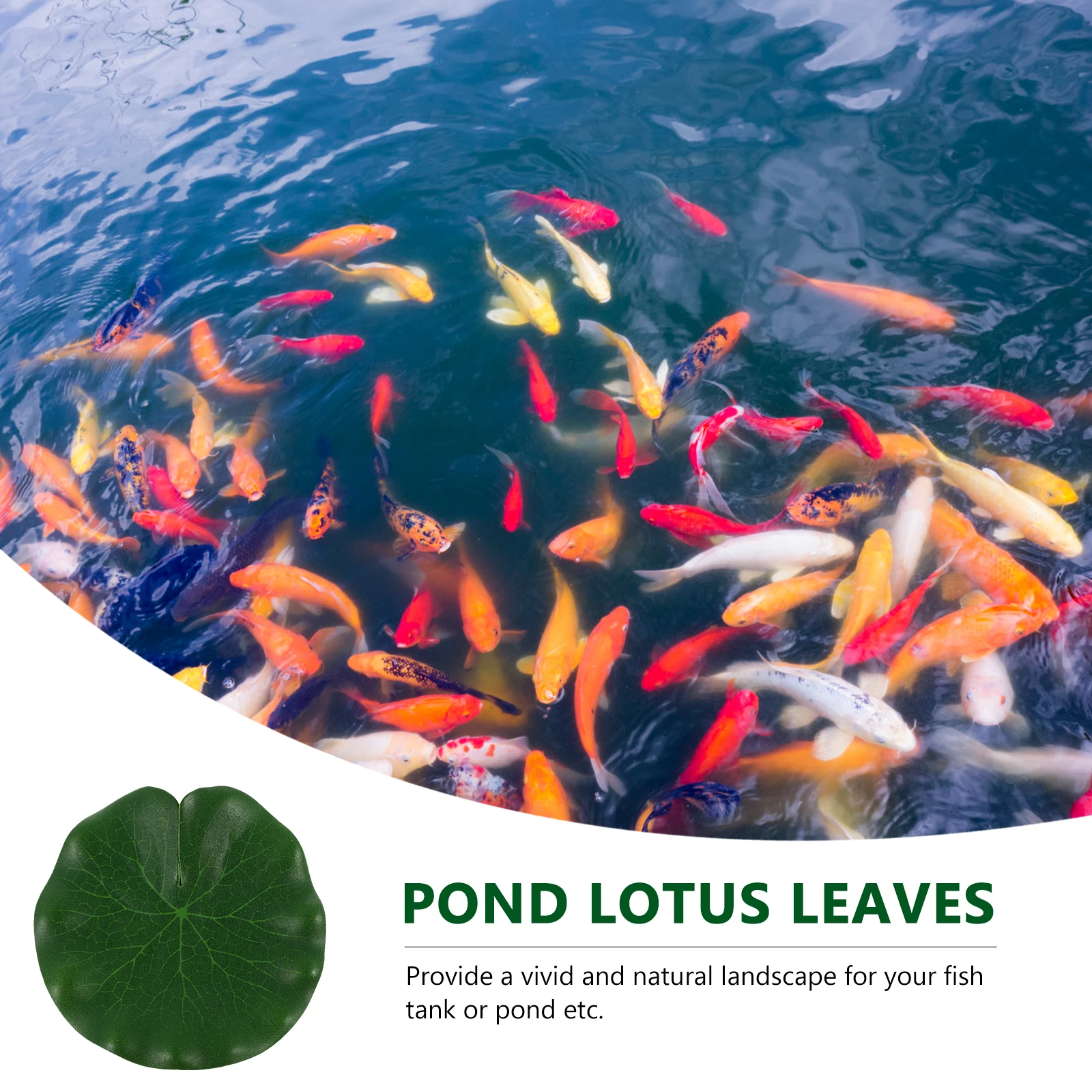 

10 Pcs Lotus Leaf Decoration Duckweed Pond Plants Artificial Aquarium Fish Tank Decor EVA Material Lifelike Non Fading