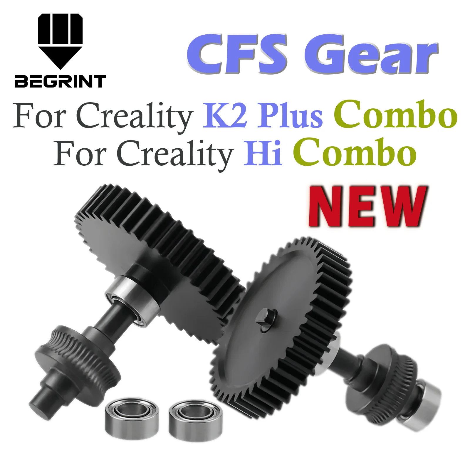 

Для Creality K2 Plus Combo Модернизированная шестерня с нанопокрытием из закаленной стали CFS Пятиходовое ведущее колесо Износостойкое для K2P Hi Combo