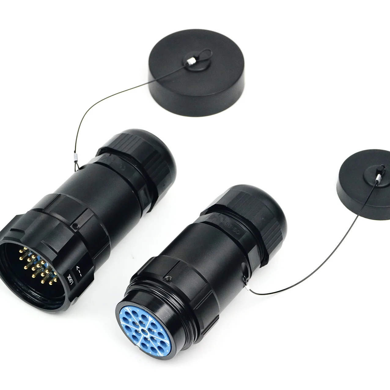 ABCCABLS IP67 Waterproof 19-Pin Power Socapex Style Connector Connector Accessories for Stage Lighting