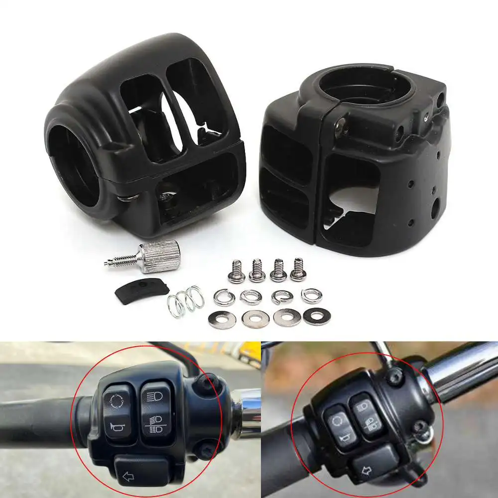 

Motorcycle Accessory Switch Housing Hand Control Switch Cover For Harley Sportster XL 883 1200 Dyna Softail Breakout FXSB FatBoy