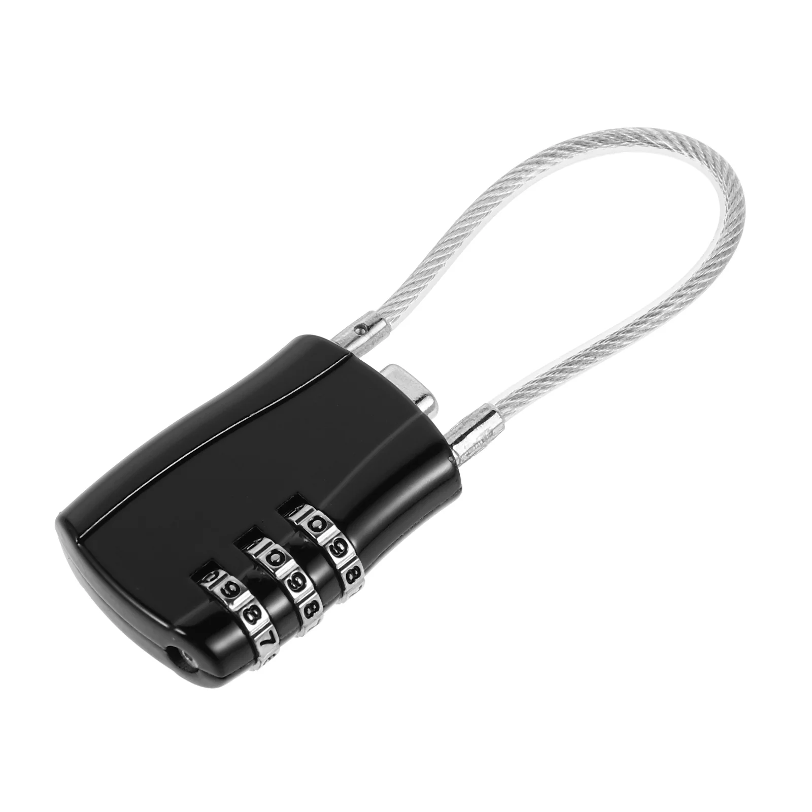 

Small Cable Padlock Combination High Strength Steel Wire Suitcase Gym Locker Dormitory Password Lock Box Travel Bag Safety Door