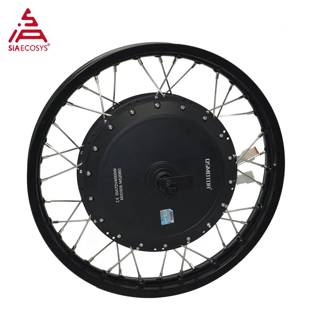 QSMotor QS273 V3 40H BLDC Spoke Hub Motor 4000W Rated 12000W Peak 100KPH 19inch Wheel Rim For Electric Motorcycle E-Scooter