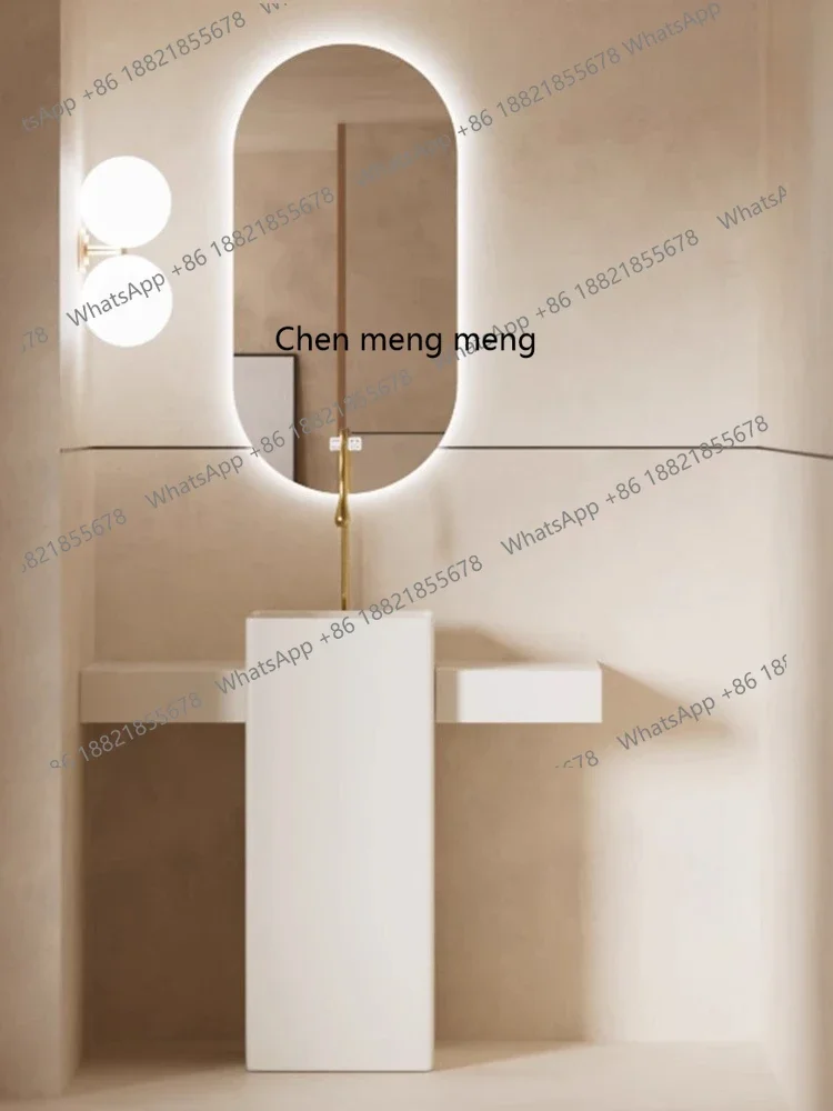 

X Column basin, countertop integrated floor-to-ceiling washbasin, bathroom, washbasin, balcony, outdoor