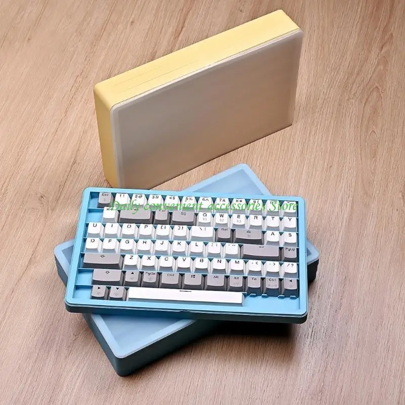 

97QB Противоскользящий штабелируемый держатель для клавиш, 3-х уровневые прозрачные пластиковые органайзеры для механических